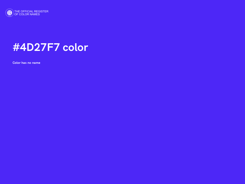 #4D27F7 color image