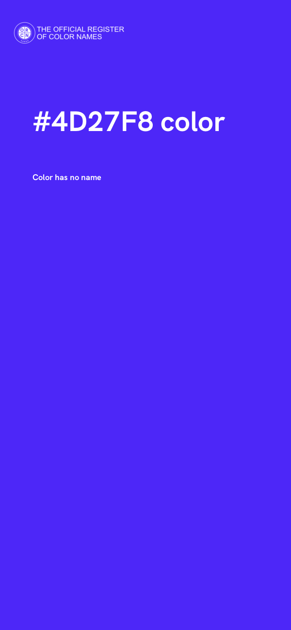 #4D27F8 color image