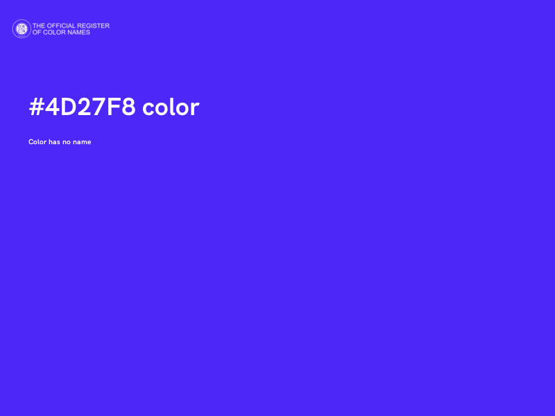#4D27F8 color image