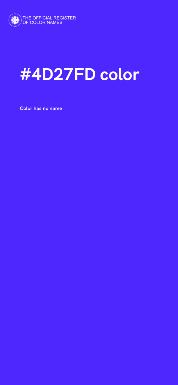 #4D27FD color image