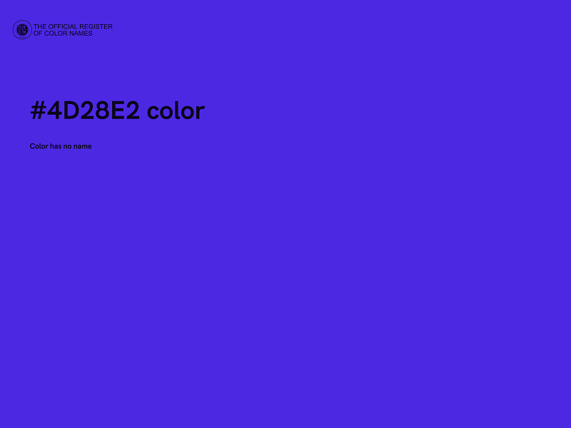 #4D28E2 color image
