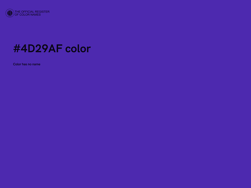 #4D29AF color image