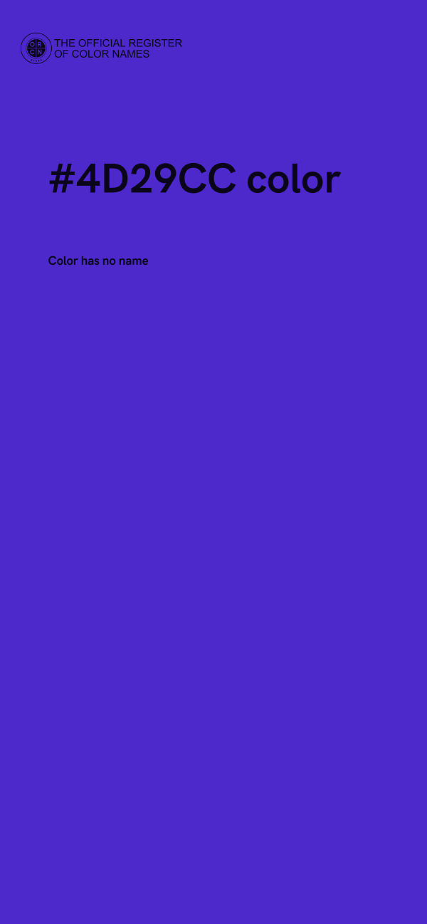 #4D29CC color image