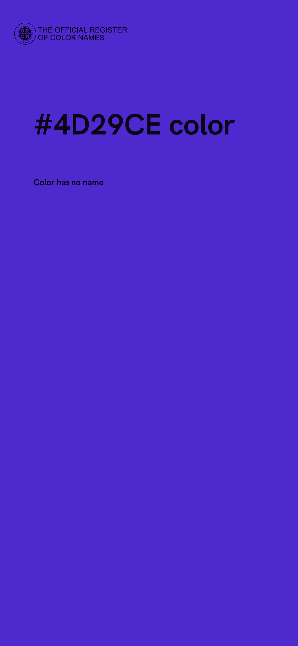 #4D29CE color image