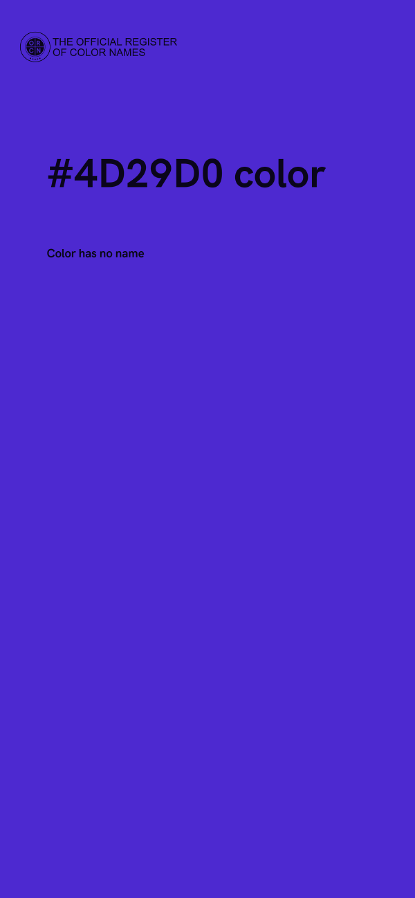 #4D29D0 color image