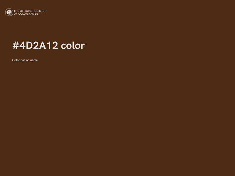 #4D2A12 color image