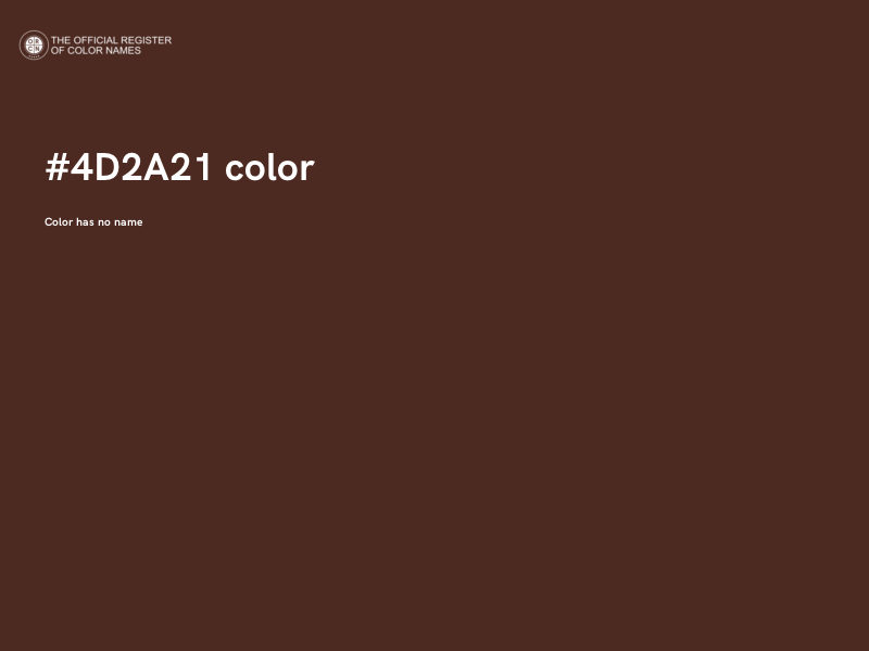 #4D2A21 color image