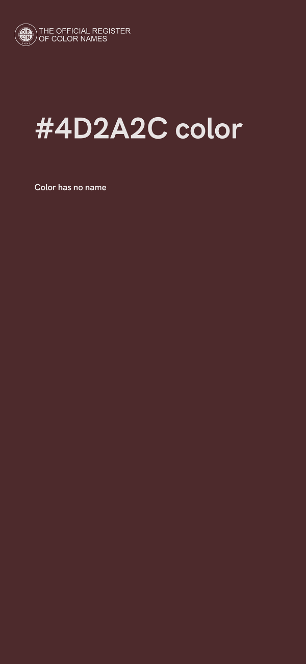 #4D2A2C color image