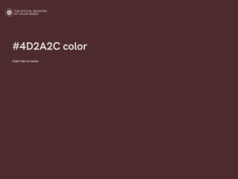 #4D2A2C color image