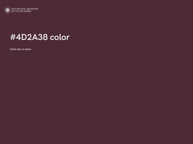 #4D2A38 color image
