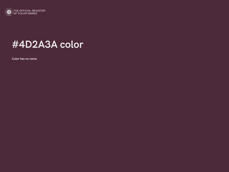 #4D2A3A color image