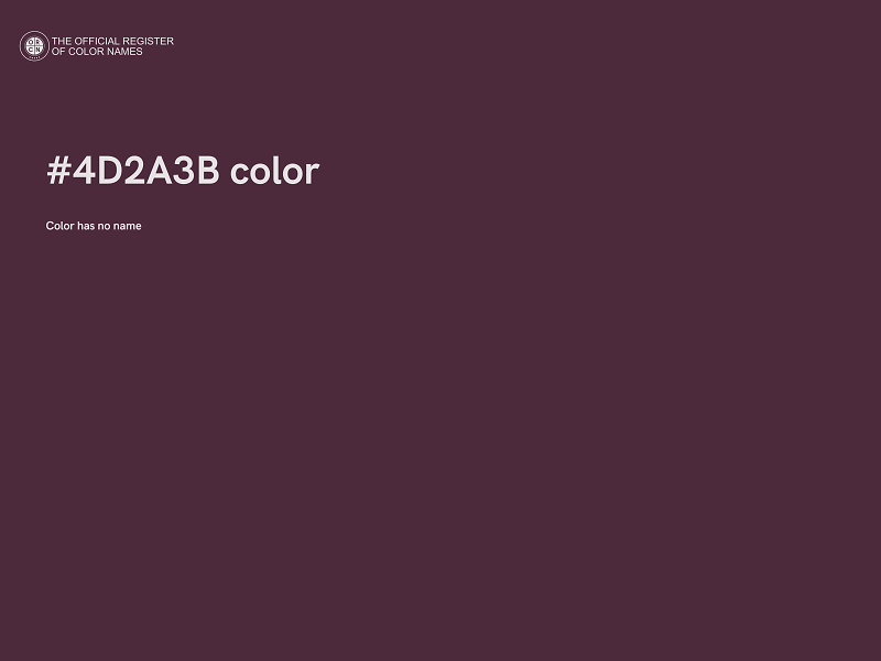 #4D2A3B color image