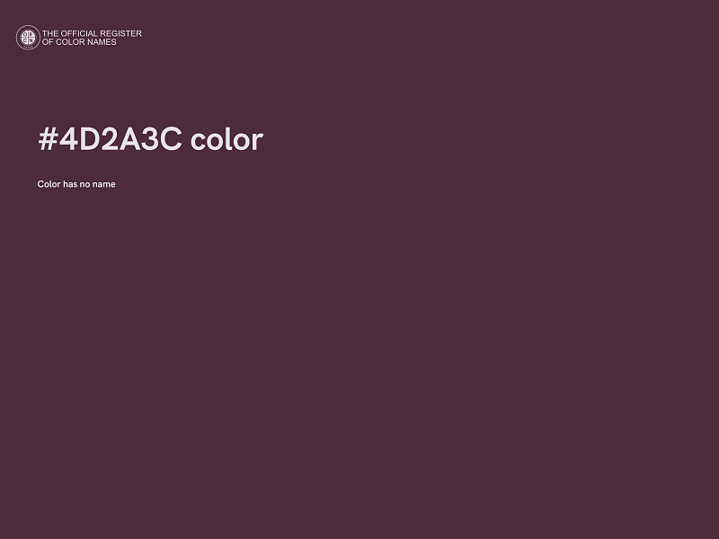 #4D2A3C color image