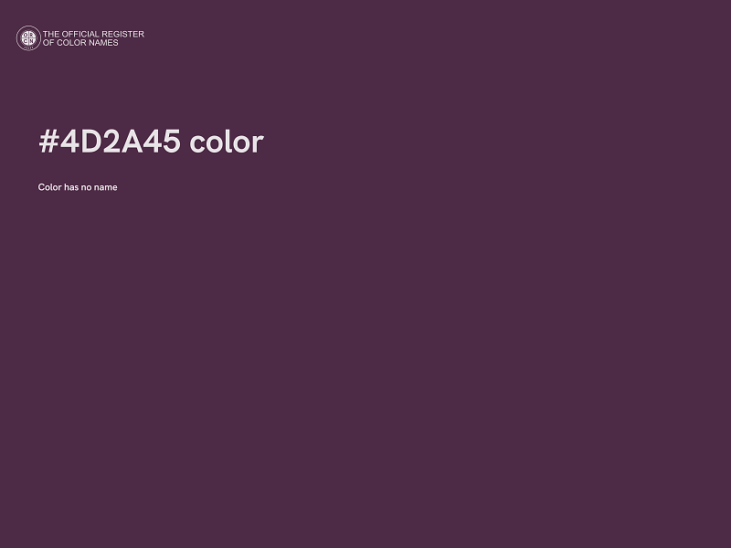 #4D2A45 color image