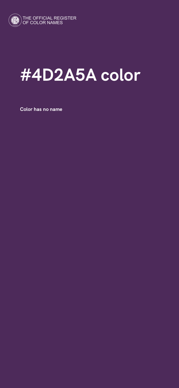 #4D2A5A color image
