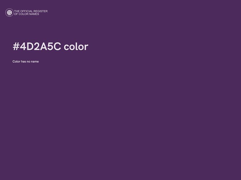 #4D2A5C color image