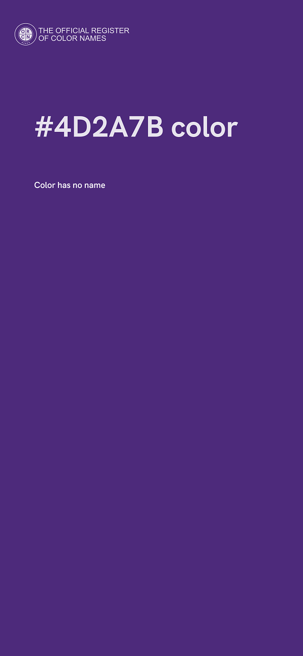 #4D2A7B color image