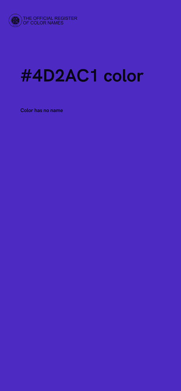 #4D2AC1 color image
