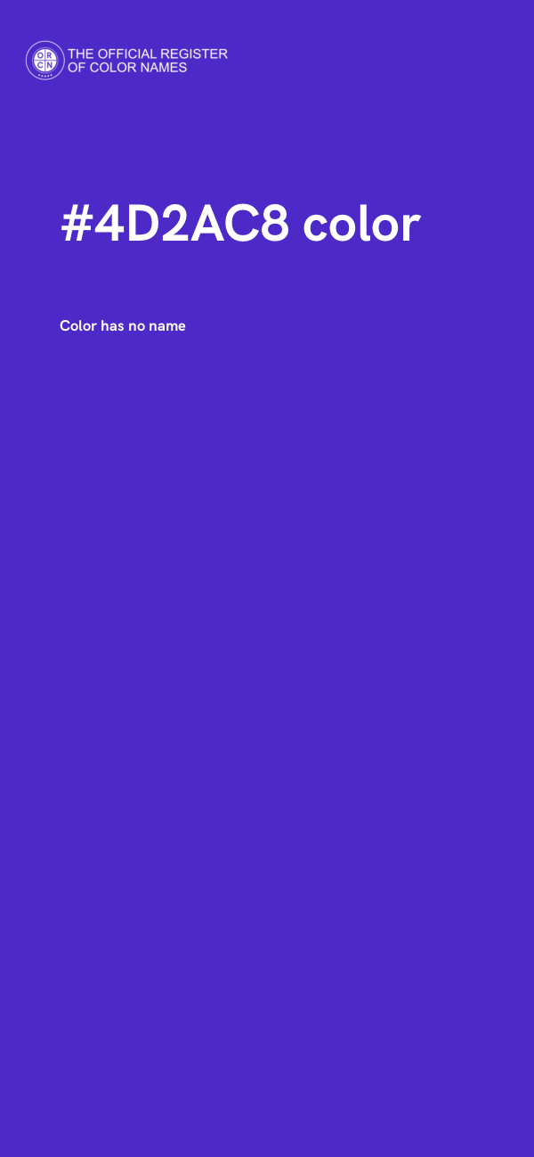 #4D2AC8 color image