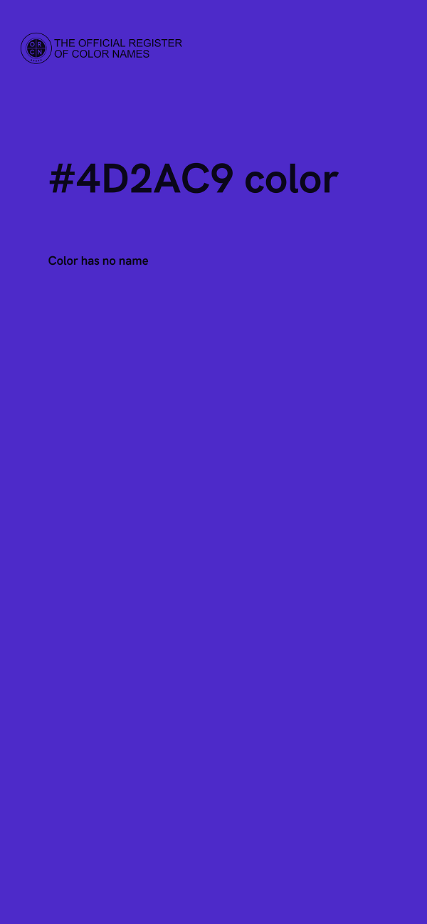 #4D2AC9 color image