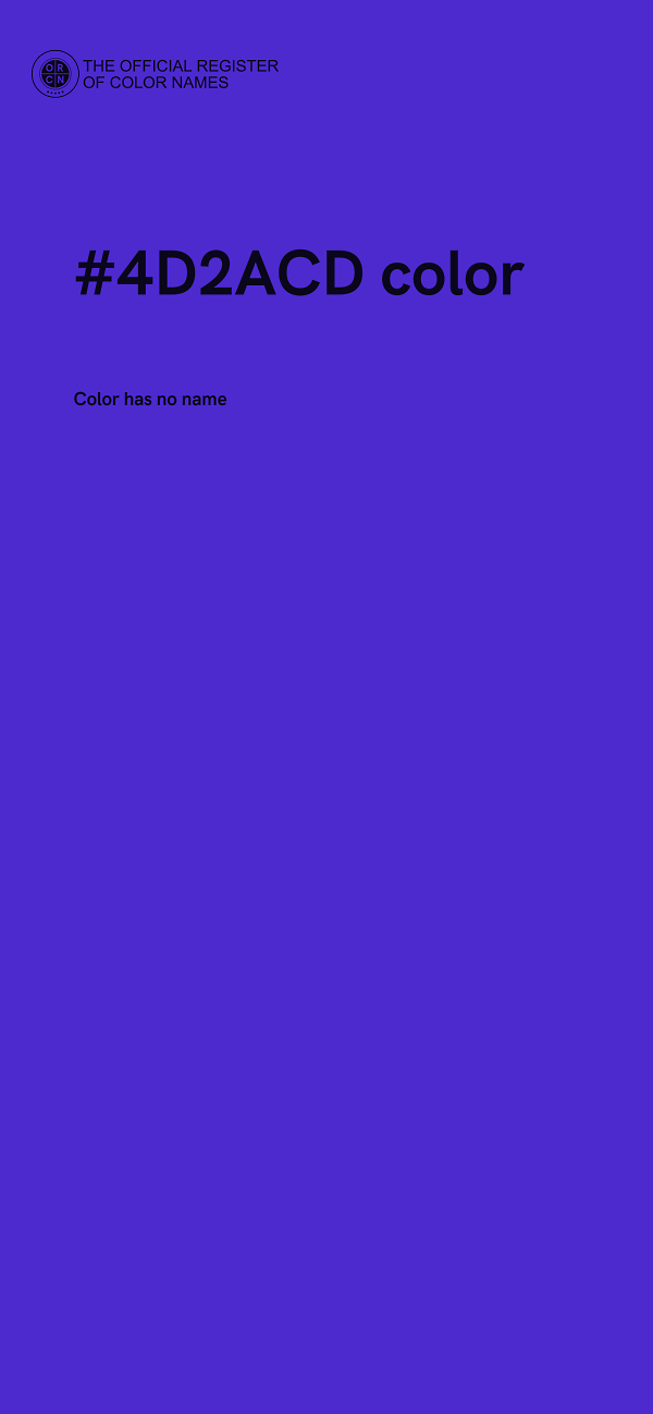 #4D2ACD color image