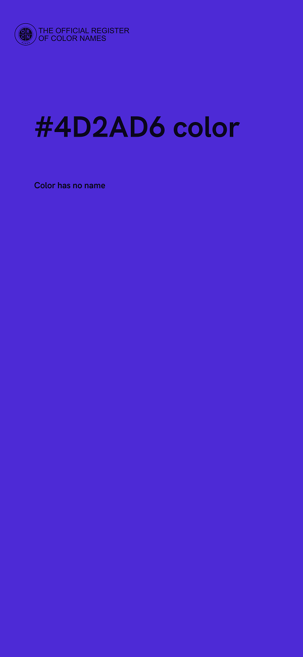#4D2AD6 color image