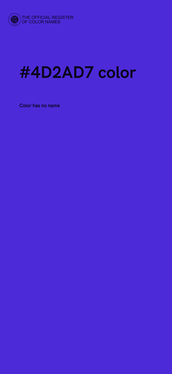 #4D2AD7 color image