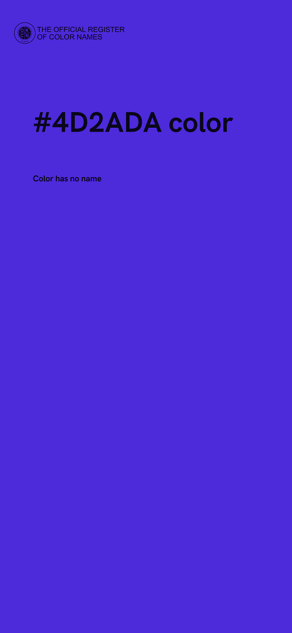 #4D2ADA color image