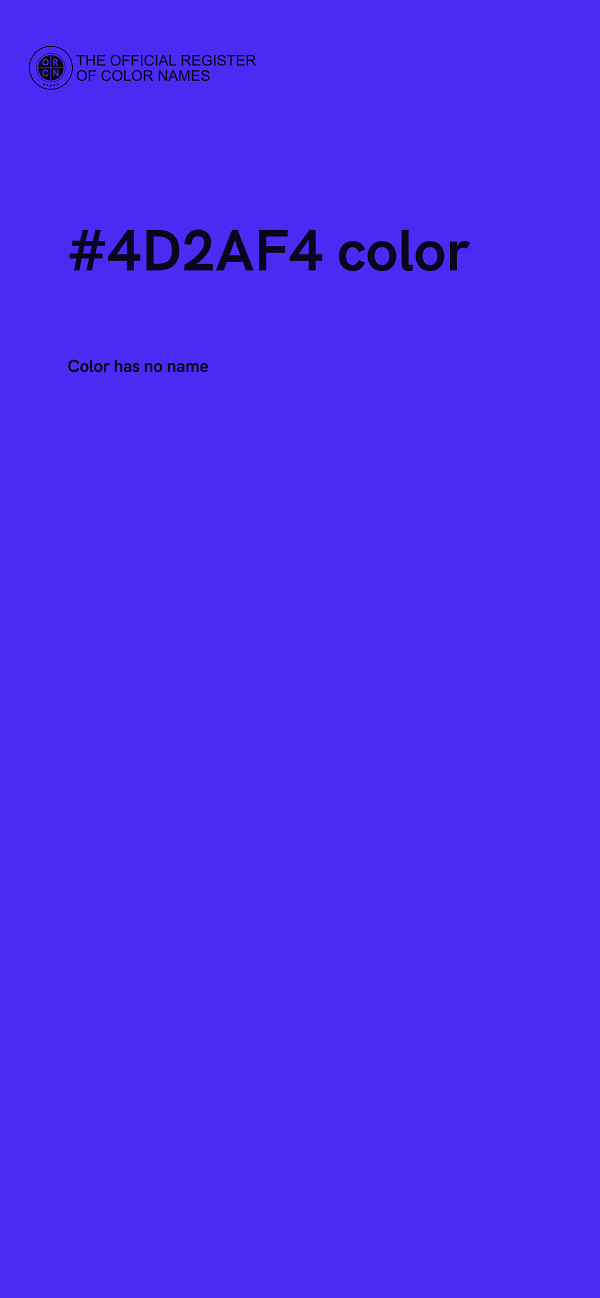 #4D2AF4 color image