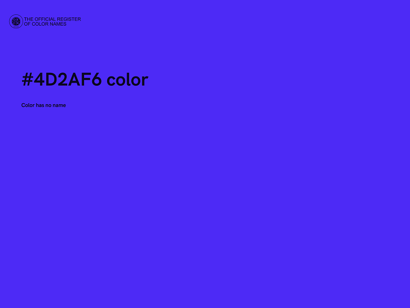 #4D2AF6 color image