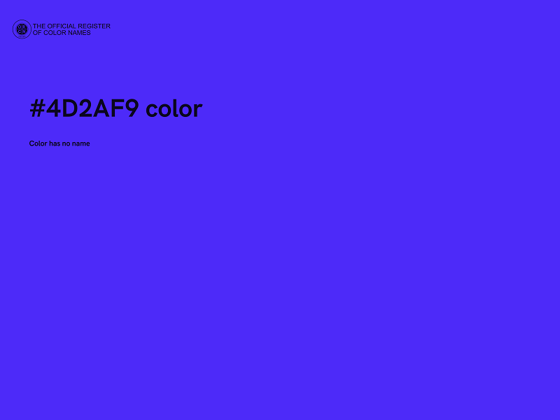 #4D2AF9 color image