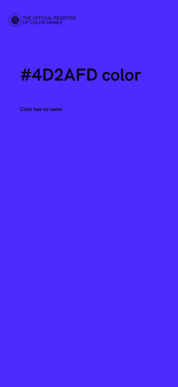 #4D2AFD color image