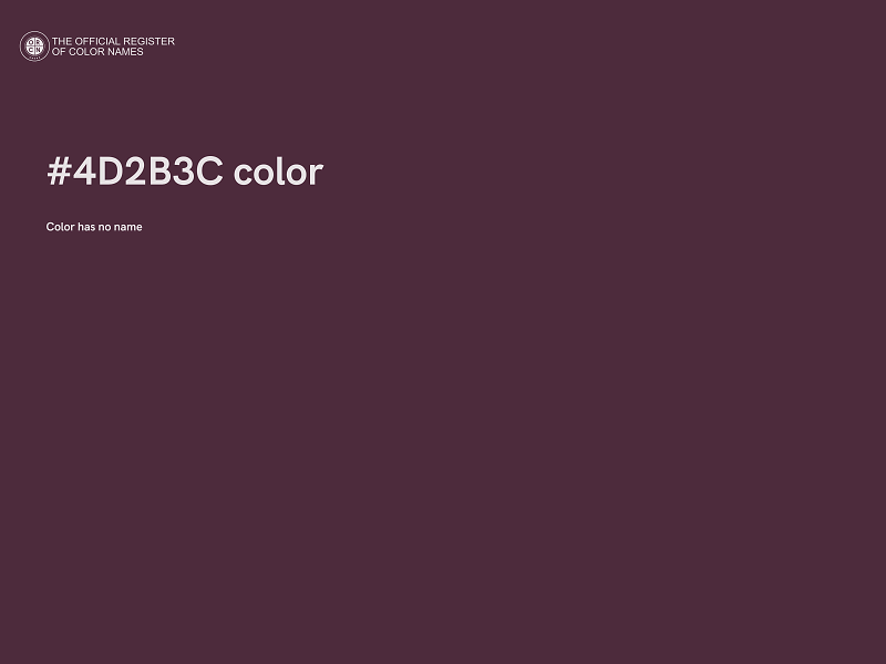 #4D2B3C color image