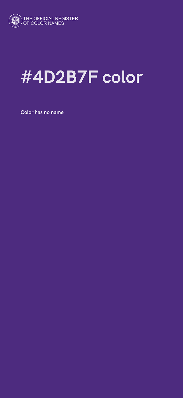 #4D2B7F color image