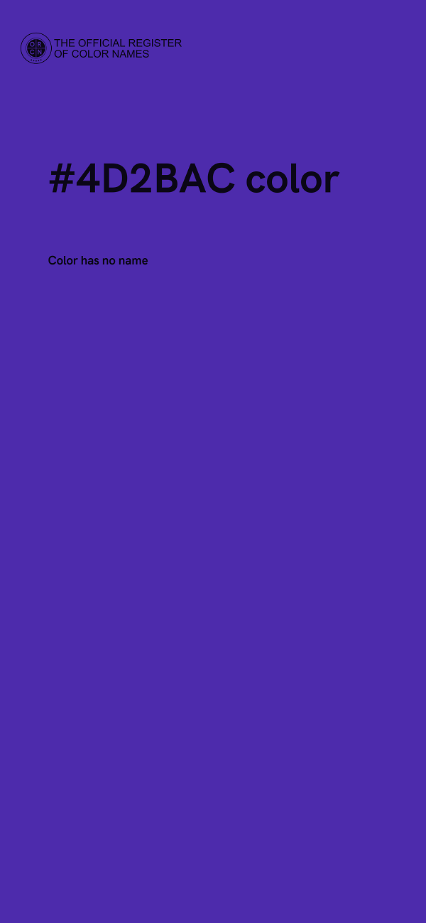 #4D2BAC color image