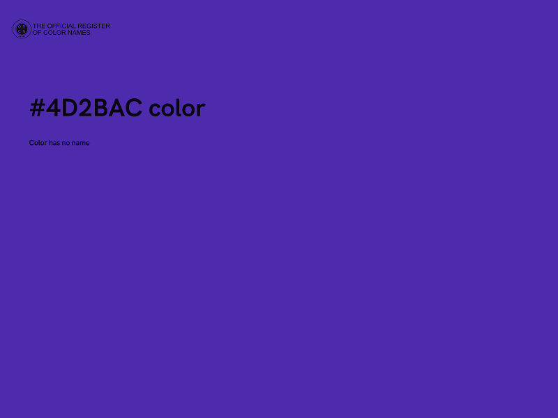 #4D2BAC color image