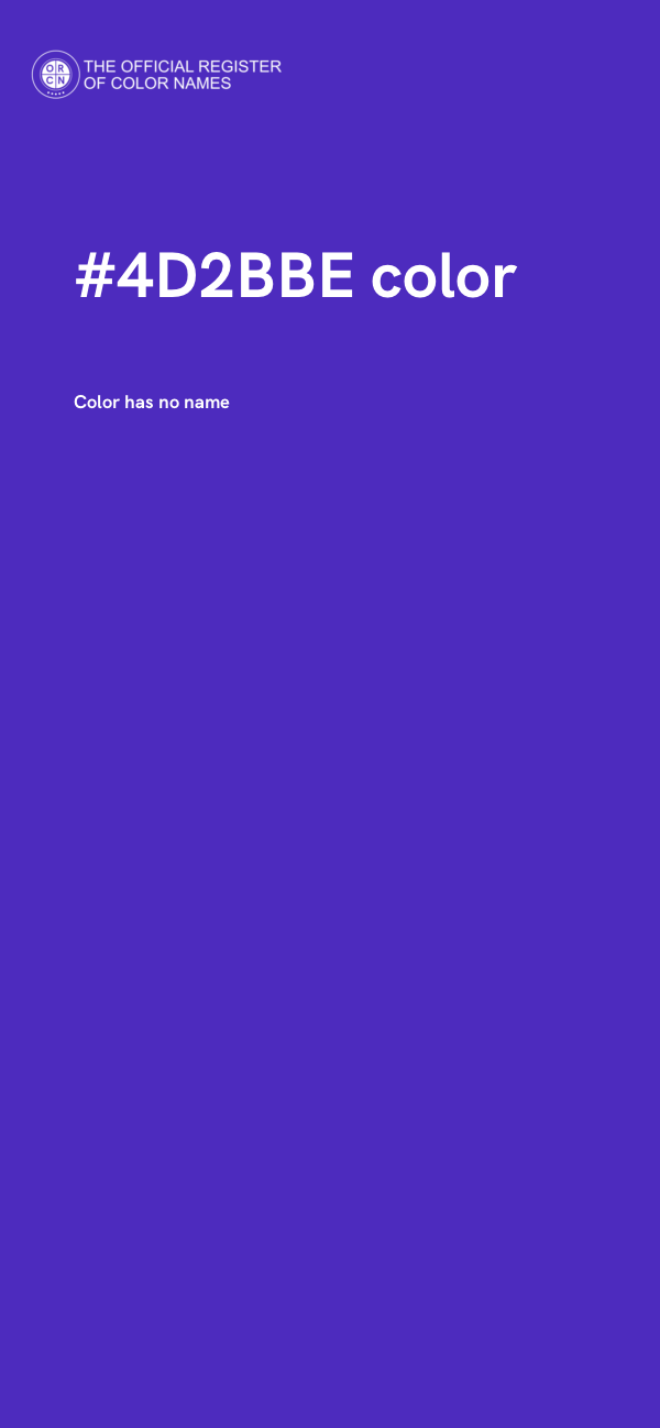#4D2BBE color image