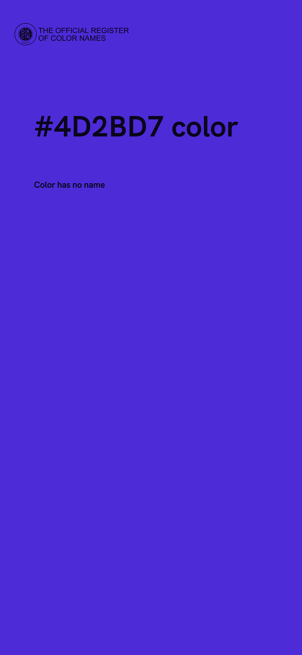 #4D2BD7 color image