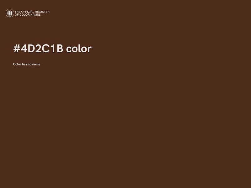 #4D2C1B color image