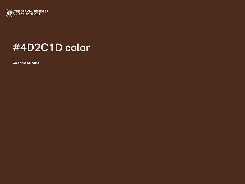 #4D2C1D color image