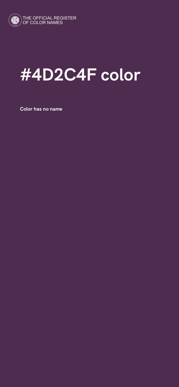 #4D2C4F color image