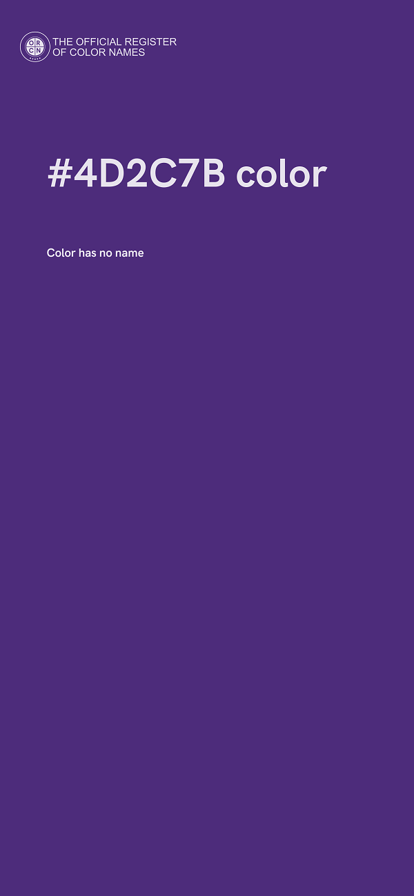 #4D2C7B color image