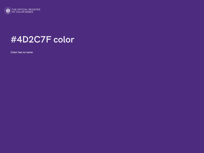 #4D2C7F color image