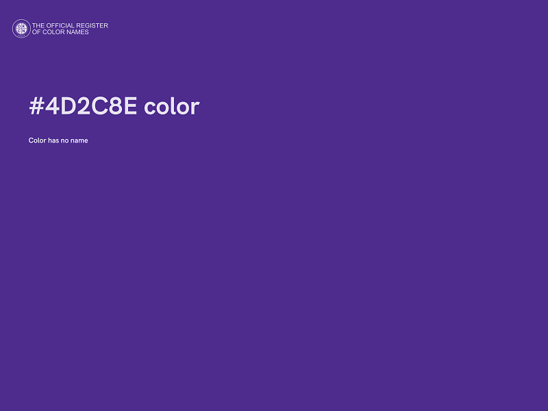 #4D2C8E color image