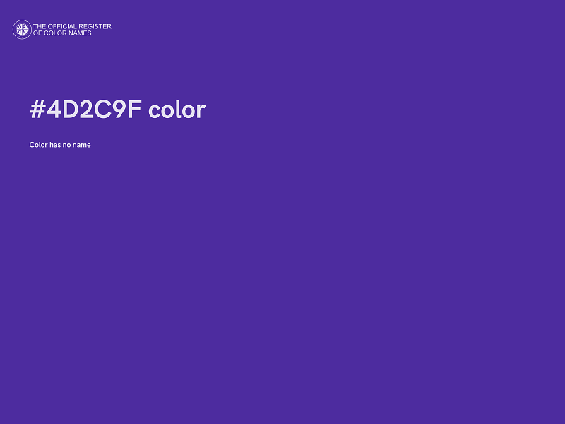 #4D2C9F color image