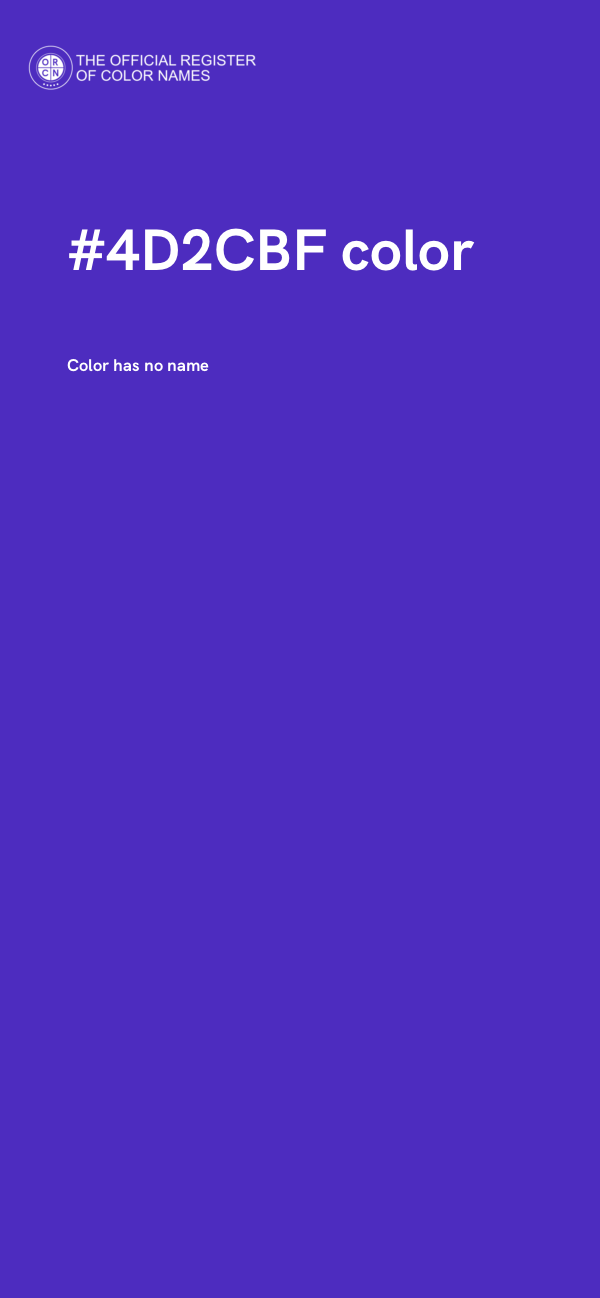 #4D2CBF color image