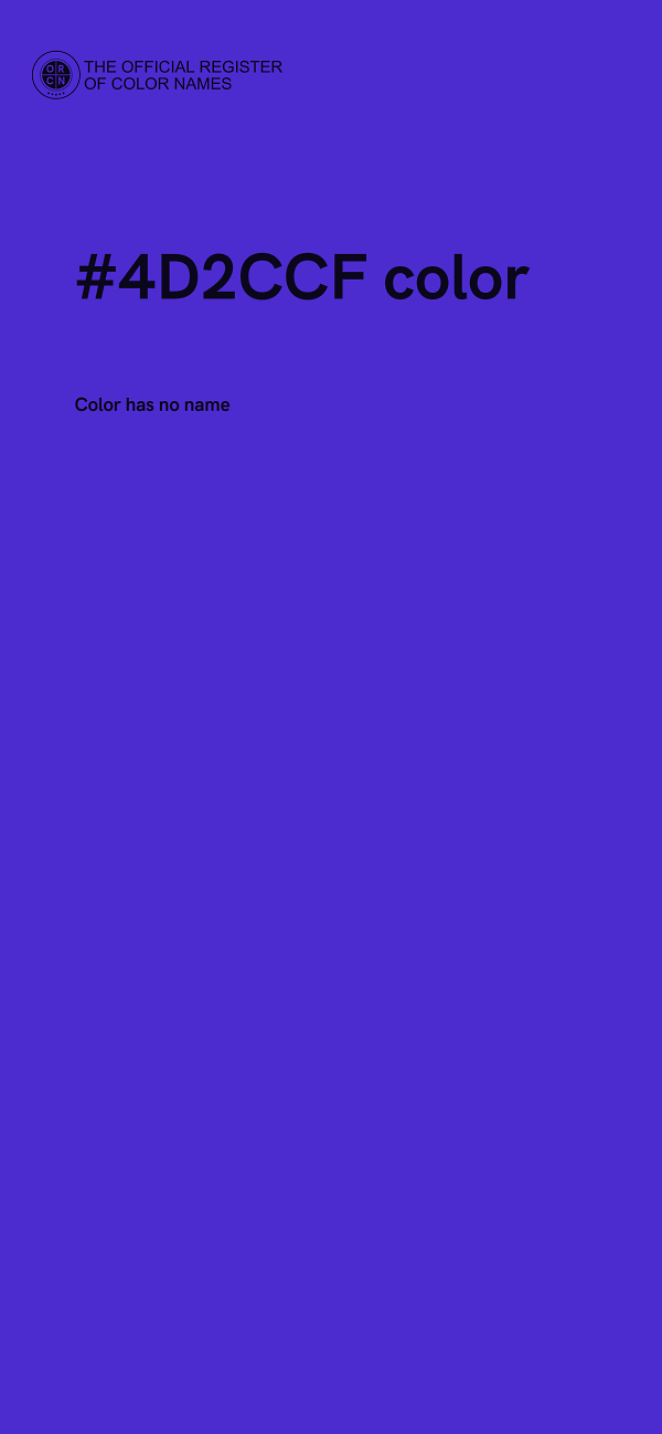 #4D2CCF color image
