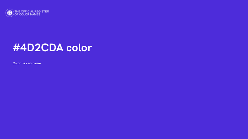 #4D2CDA color image