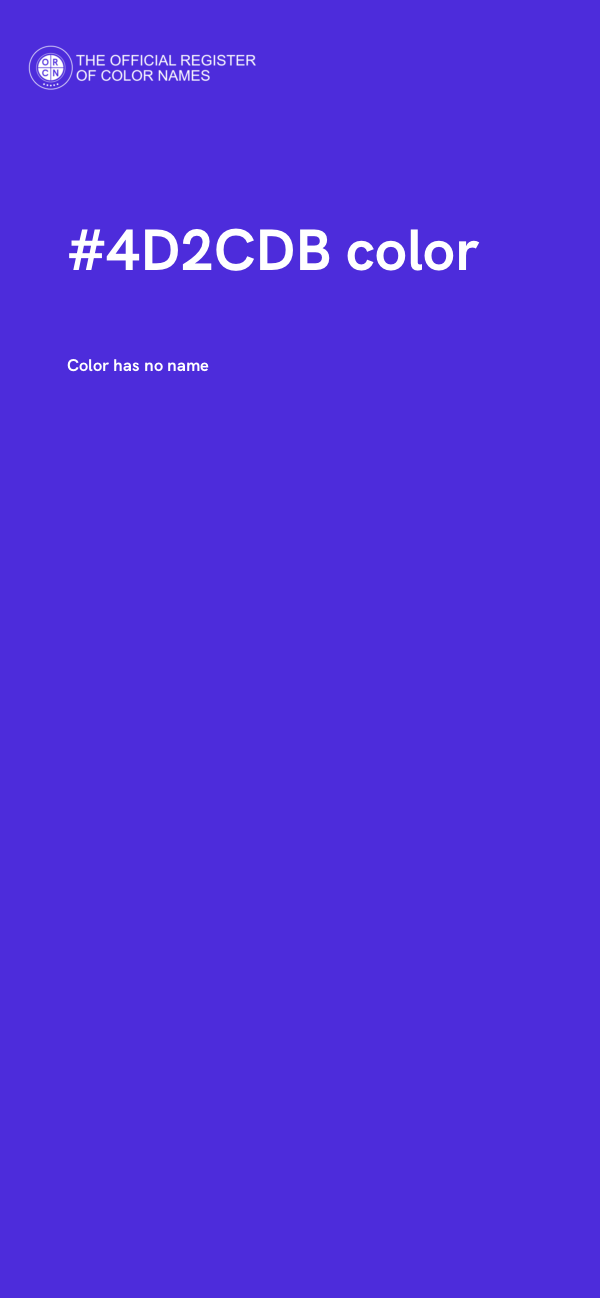 #4D2CDB color image