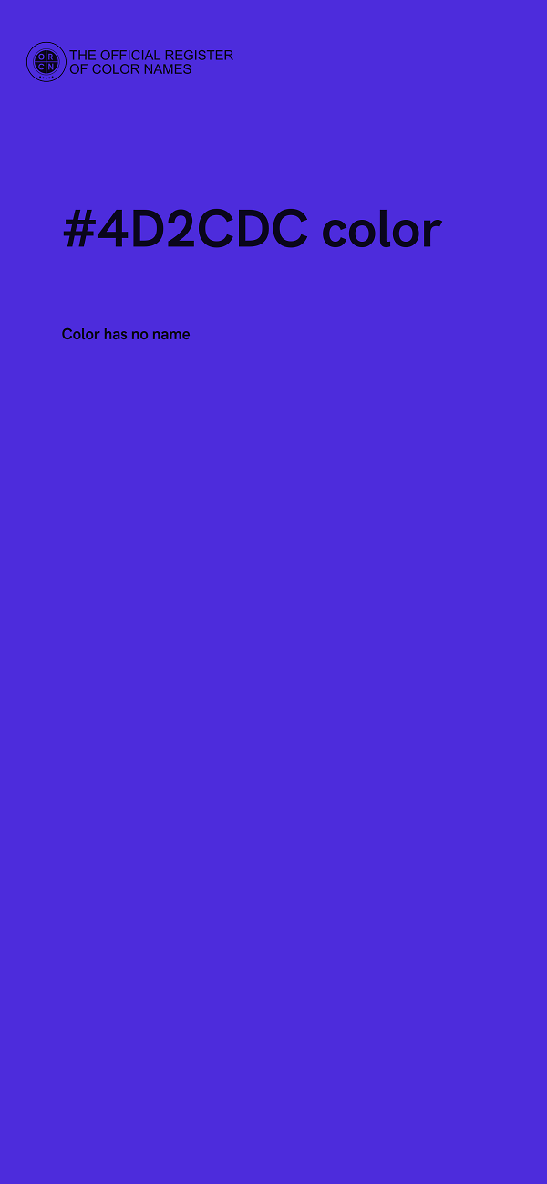 #4D2CDC color image